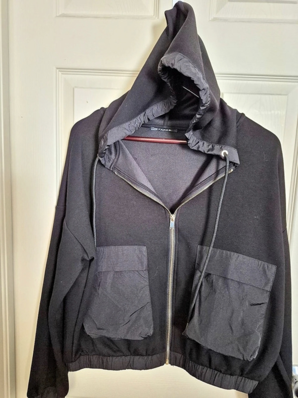 Size M Black Utility Hoodie Jacket Like New